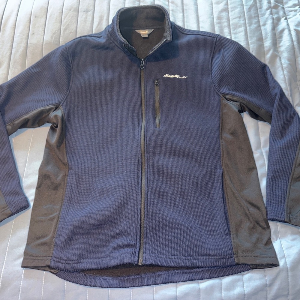 EDDIE BAUER LIGHTWEIGHT FULL ZIP JACKET Navy Large